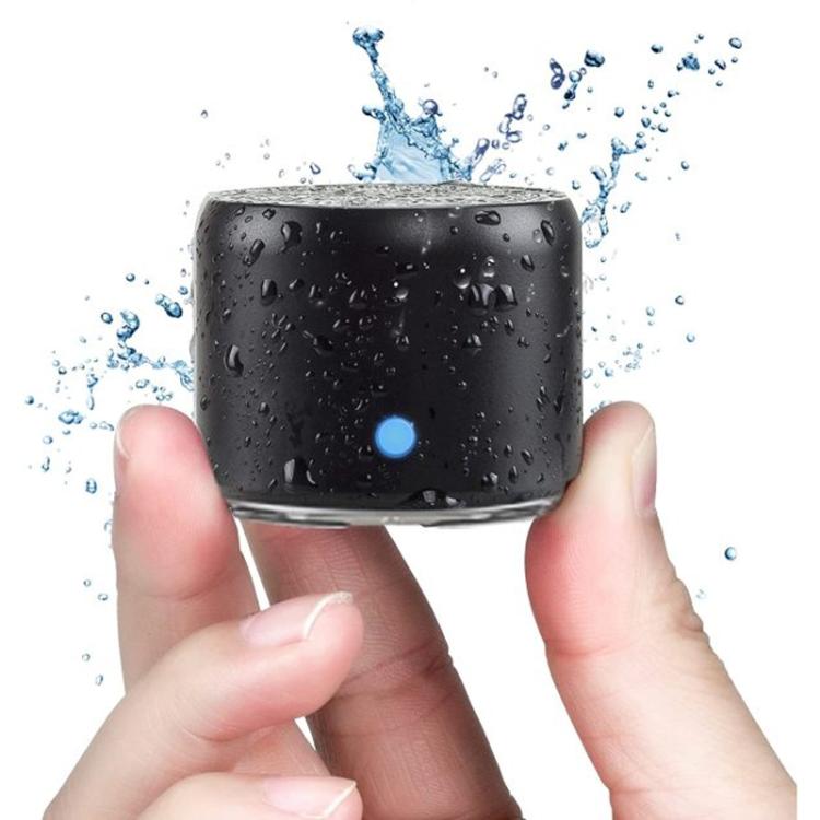 A106Pro IPX7 Water-resistant Mini Portable Bluetooth Metal Speaker(Black)