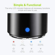 A106Pro IPX7 Water-resistant Mini Portable Bluetooth Metal Speaker(Black)