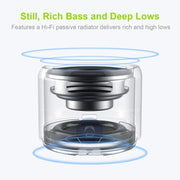 A106Pro IPX7 Water-resistant Mini Portable Bluetooth Metal Speaker(Black)