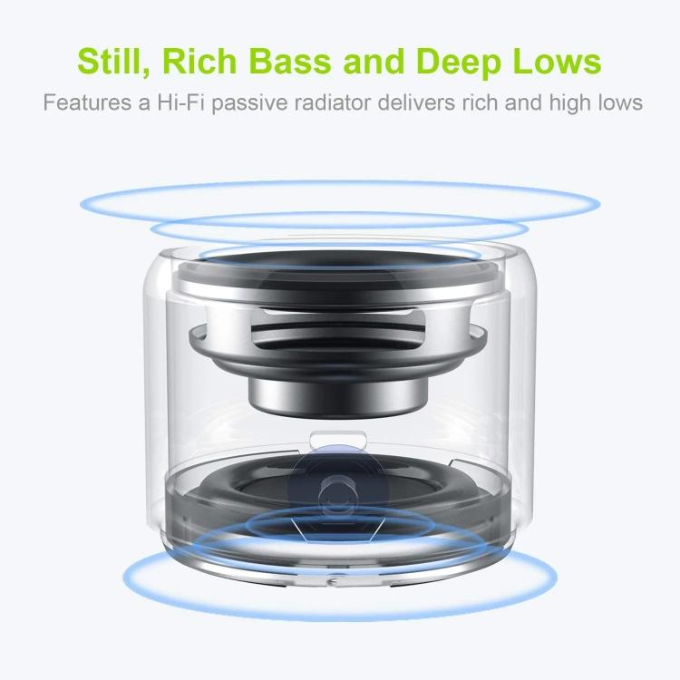 A106Pro IPX7 Water-resistant Mini Portable Bluetooth Metal Speaker(Black)