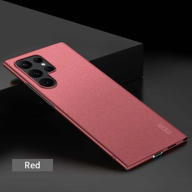 For Samsung Galaxy S22 Ultra 5G MOFI Fandun Series Frosted Ultra-thin PC Hard Phone Case(Red)