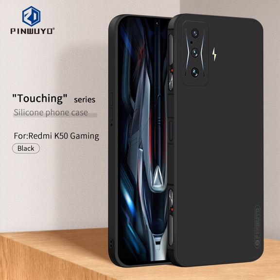 For Xiaomi Redmi K50 Gaming PINWUYO Sense Series Liquid Silicone TPU Phone Case(Black)