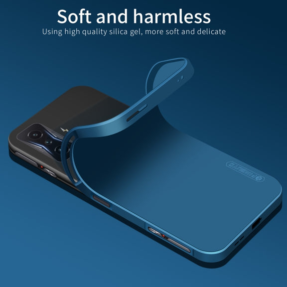 For Xiaomi Redmi K50 Gaming PINWUYO Sense Series Liquid Silicone TPU Phone Case(Black)
