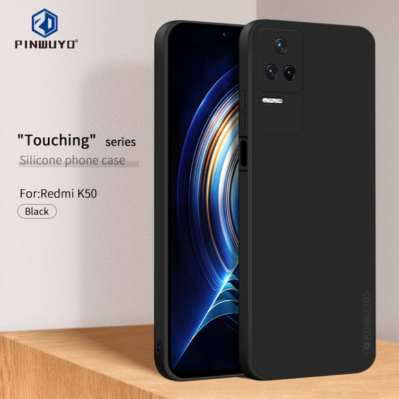 For Xiaomi Redmi K40S PINWUYO Sense Series Liquid Silicone TPU Phone Case(Black)