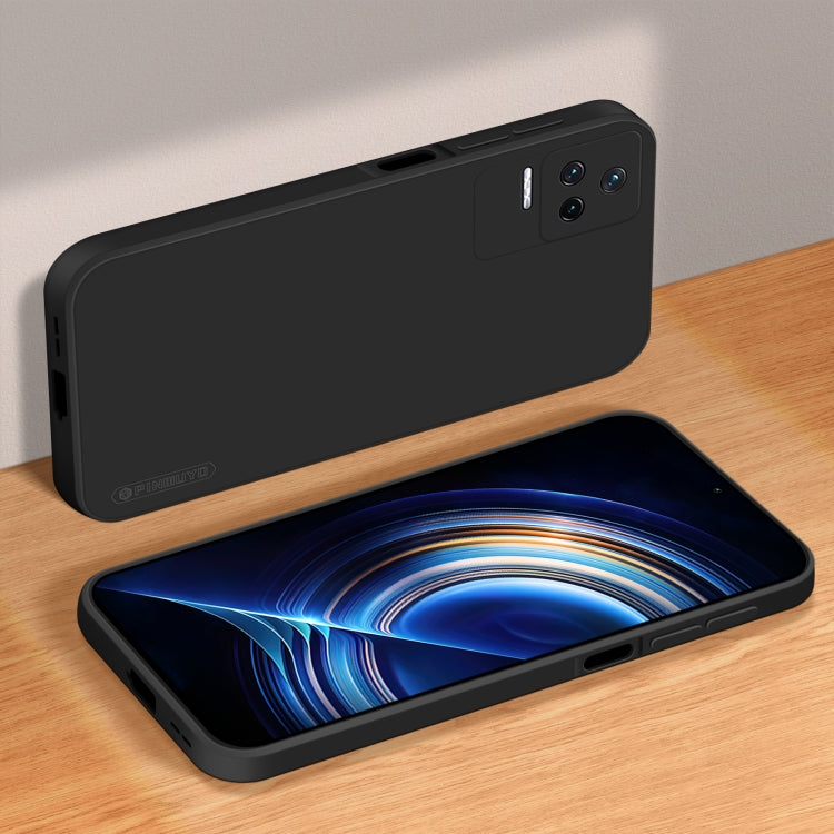 For Xiaomi Redmi K40S PINWUYO Sense Series Liquid Silicone TPU Phone Case(Black)