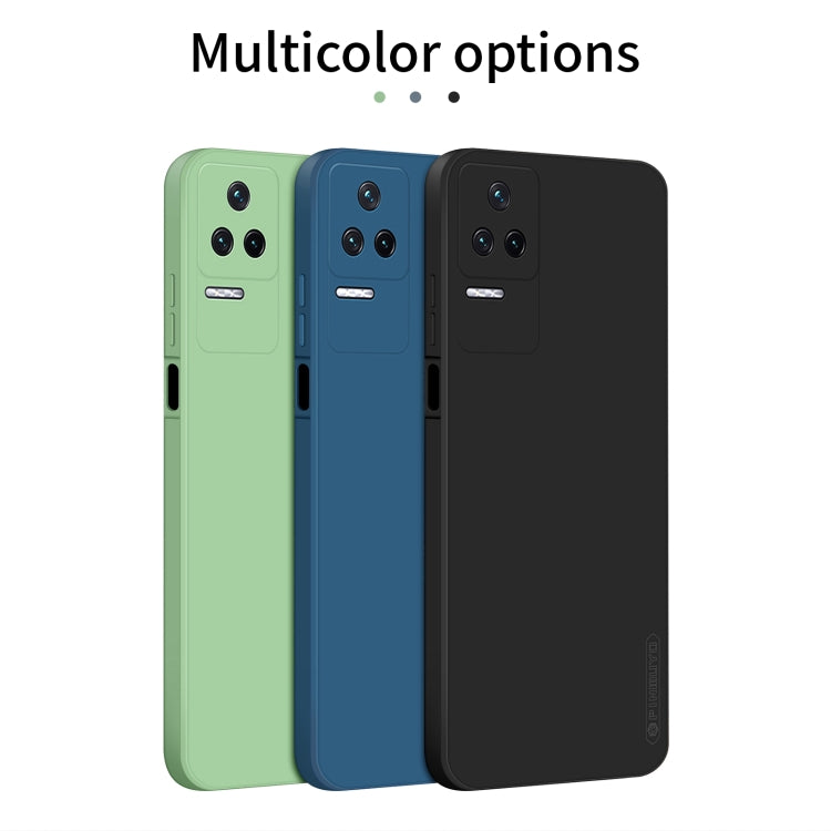 For Xiaomi Redmi K40S PINWUYO Sense Series Liquid Silicone TPU Phone Case(Blue)