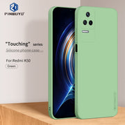 For Xiaomi Redmi K40S PINWUYO Sense Series Liquid Silicone TPU Phone Case(Green)
