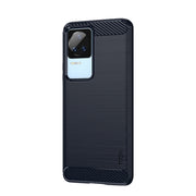 For Xiaomi Redmi K40S MOFI Gentleness Brushed Carbon Fiber Soft TPU Case(Blue)