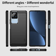 For Xiaomi Redmi K40S MOFI Gentleness Brushed Carbon Fiber Soft TPU Case(Gray)