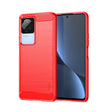 For Xiaomi Redmi K40S MOFI Gentleness Brushed Carbon Fiber Soft TPU Case(Red) - Xiaomi Cases by MOFI | Online Shopping South Africa | PMC TechLife | Buy Now Pay Later Mobicred