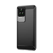For Xiaomi Redmi K50 / K50 Pro MOFI Gentleness Brushed Carbon Fiber Soft TPU Case(Black)