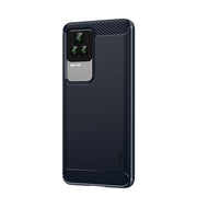 For Xiaomi Redmi K50 / K50 Pro MOFI Gentleness Brushed Carbon Fiber Soft TPU Case(Blue)