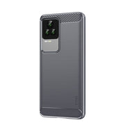 For Xiaomi Redmi K50 / K50 Pro MOFI Gentleness Brushed Carbon Fiber Soft TPU Case(Gray)