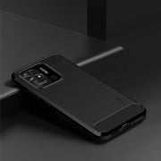 For Xiaomi Redmi 10C MOFI Gentleness Brushed Carbon Fiber Soft TPU Case(Black)