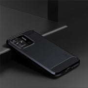 For Xiaomi Redmi 10C MOFI Gentleness Brushed Carbon Fiber Soft TPU Case(Blue)