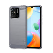 For Xiaomi Redmi 10C MOFI Gentleness Brushed Carbon Fiber Soft TPU Case(Gray)