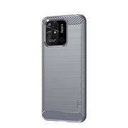 For Xiaomi Redmi 10C MOFI Gentleness Brushed Carbon Fiber Soft TPU Case(Gray)
