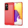 For Xiaomi 12 / 12X MOFI Gentleness Brushed Carbon Fiber Soft TPU Case(Red) - Xiaomi Cases by MOFI | Online Shopping South Africa | PMC TechLife | Buy Now Pay Later Mobicred