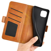 For Blackview A95 Dual-side Magnetic Buckle Leather Phone Case(Yellow)