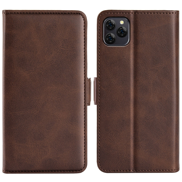 For Blackview A95 Dual-side Magnetic Buckle Leather Phone Case(Brown)