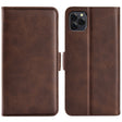 For Blackview A95 Dual-side Magnetic Buckle Leather Phone Case(Brown) - More Brand by PMC TechLife | Online Shopping South Africa | PMC TechLife | Buy Now Pay Later Mobicred