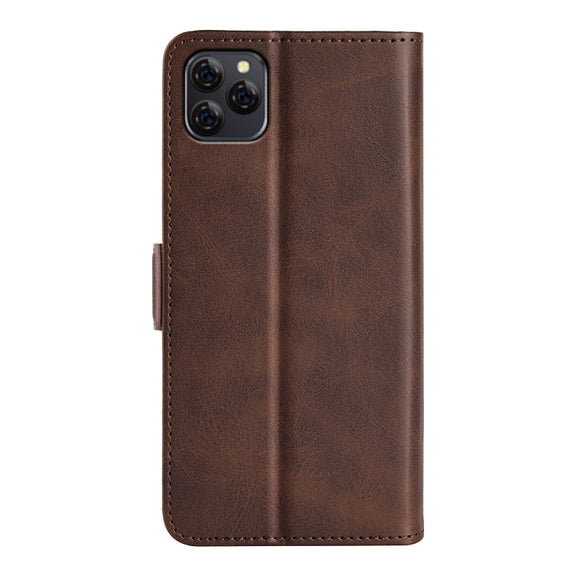 For Blackview A95 Dual-side Magnetic Buckle Leather Phone Case(Brown)