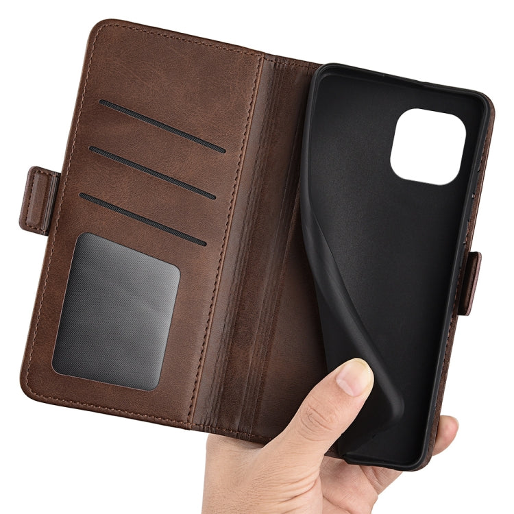 For Blackview A95 Dual-side Magnetic Buckle Leather Phone Case(Brown)