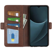 For Blackview A95 Dual-side Magnetic Buckle Leather Phone Case(Brown)