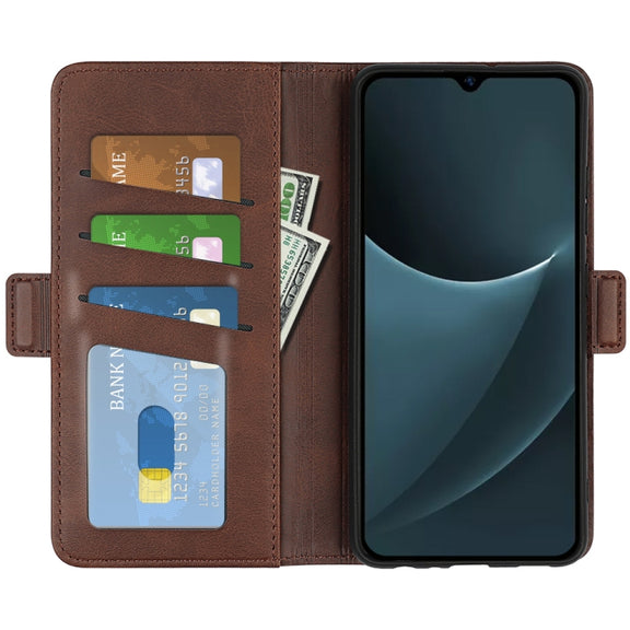 For Blackview A95 Dual-side Magnetic Buckle Leather Phone Case(Brown)