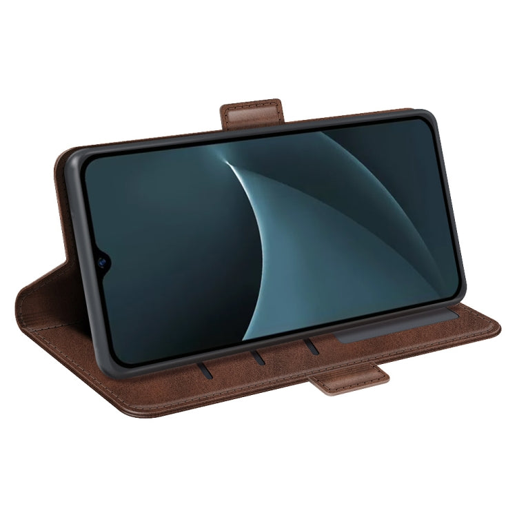 For Blackview A95 Dual-side Magnetic Buckle Leather Phone Case(Brown)