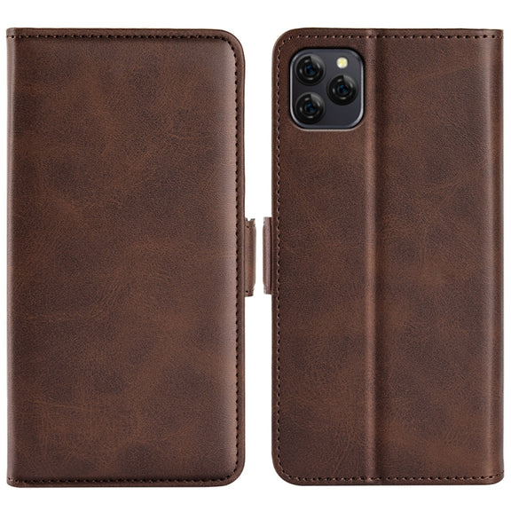 For Blackview A95 Dual-side Magnetic Buckle Leather Phone Case(Brown)