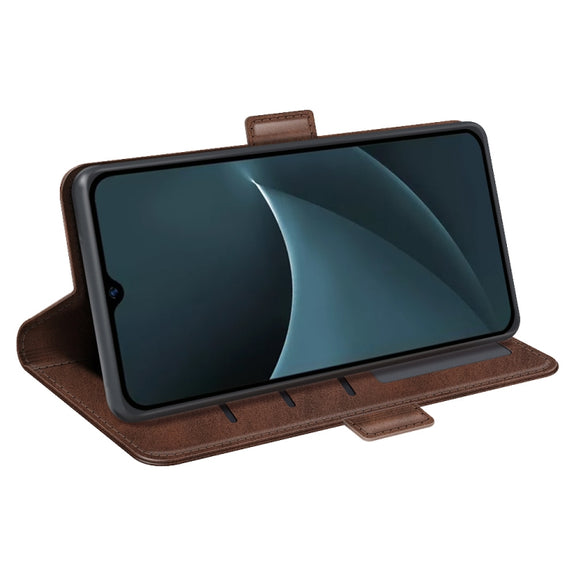 For Blackview A95 Dual-side Magnetic Buckle Leather Phone Case(Brown)