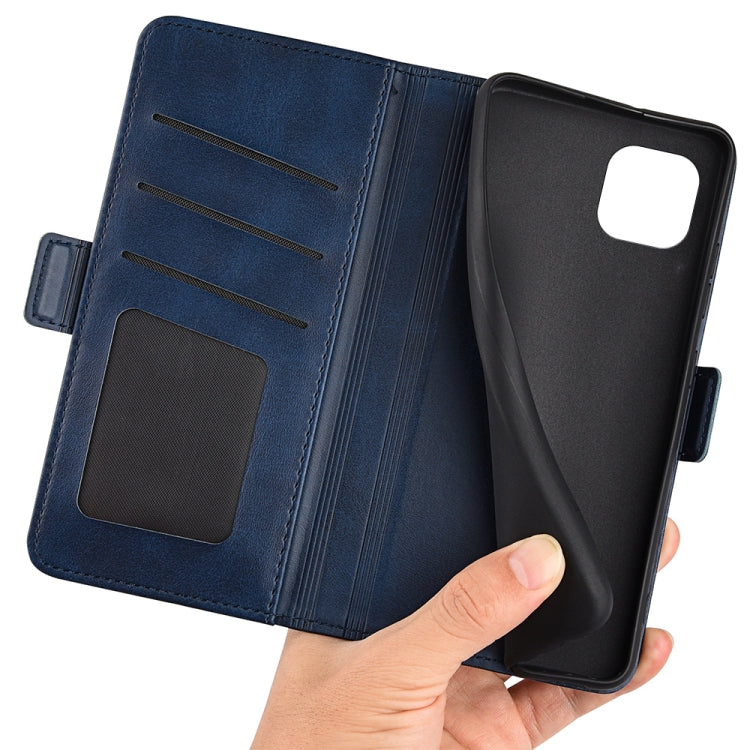 For Blackview A95 Dual-side Magnetic Buckle Leather Phone Case(Dark Blue)