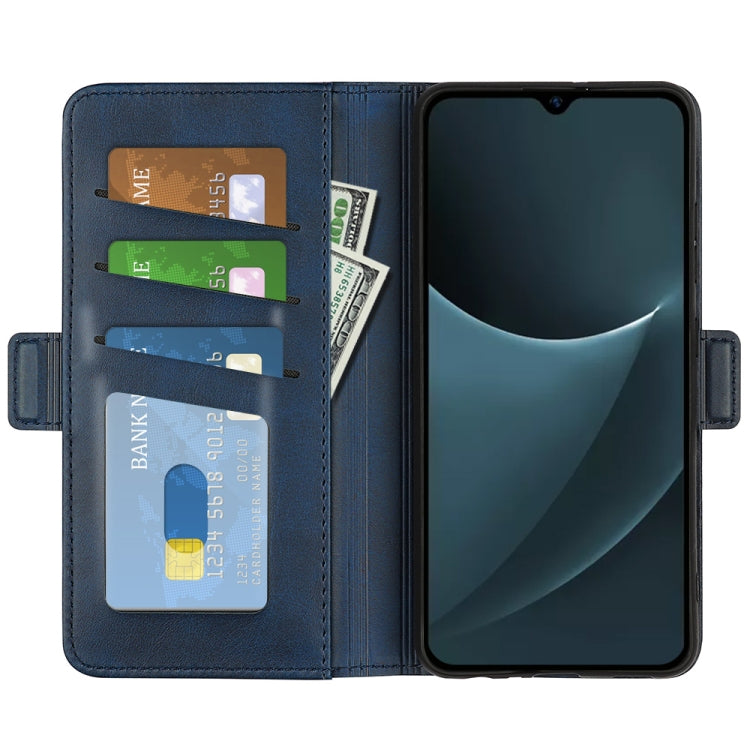 For Blackview A95 Dual-side Magnetic Buckle Leather Phone Case(Dark Blue)
