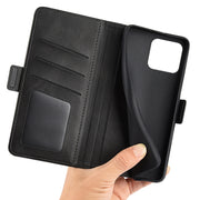 For Blackview A55 Pro Dual-side Magnetic Buckle Leather Phone Case(Black)