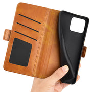 For Blackview A55 Pro Dual-side Magnetic Buckle Leather Phone Case(Yellow)