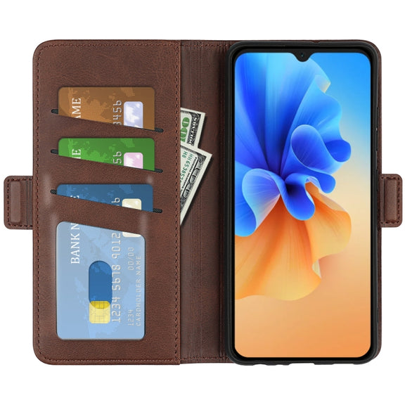 For Blackview A55 Pro Dual-side Magnetic Buckle Leather Phone Case(Brown)