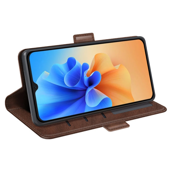 For Blackview A55 Pro Dual-side Magnetic Buckle Leather Phone Case(Brown)