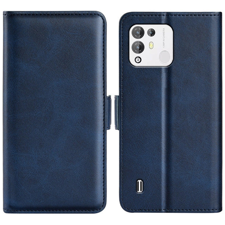 For Blackview A55 Pro Dual-side Magnetic Buckle Leather Phone Case(Dark Blue)