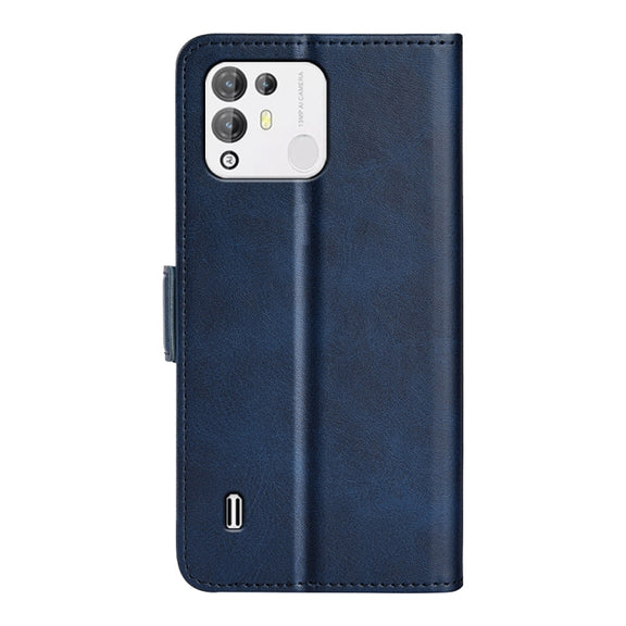 For Blackview A55 Pro Dual-side Magnetic Buckle Leather Phone Case(Dark Blue)