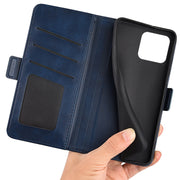 For Blackview A55 Pro Dual-side Magnetic Buckle Leather Phone Case(Dark Blue)