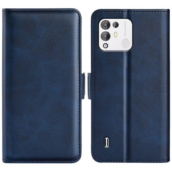 For Blackview A55 Pro Dual-side Magnetic Buckle Leather Phone Case(Dark Blue)