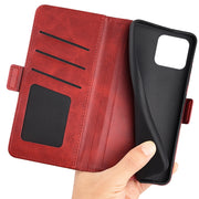 For Blackview A55 Pro Dual-side Magnetic Buckle Leather Phone Case(Red)