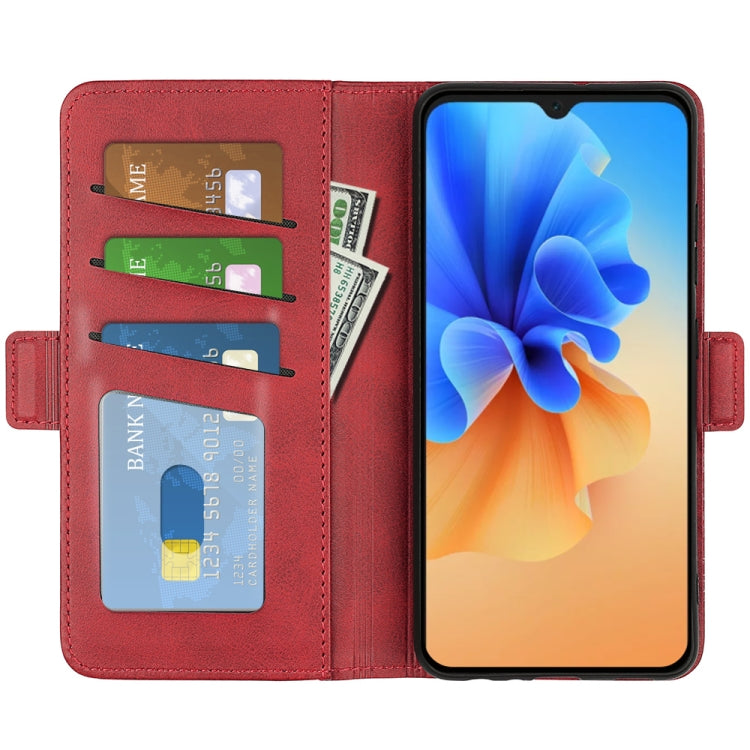For Blackview A55 Pro Dual-side Magnetic Buckle Leather Phone Case(Red)