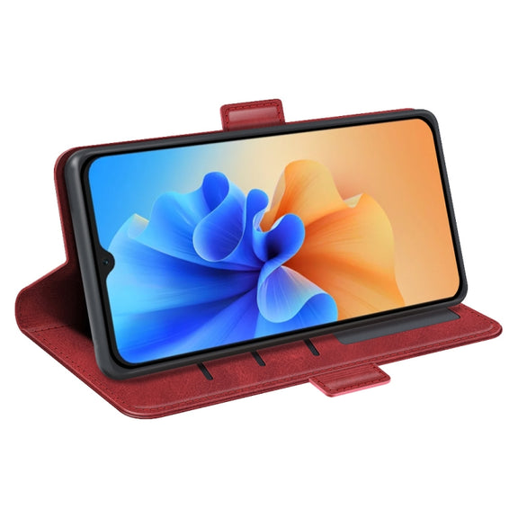 For Blackview A55 Pro Dual-side Magnetic Buckle Leather Phone Case(Red)