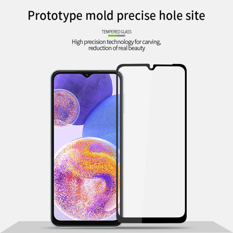 For Samsung Galaxy A23 / M23 / F23 MOFI 9H 2.5D Full Screen Tempered Glass Film(Black)