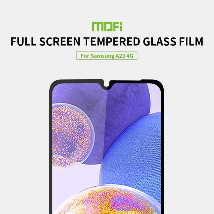 For Samsung Galaxy A23 / M23 / F23 MOFI 9H 2.5D Full Screen Tempered Glass Film(Black)