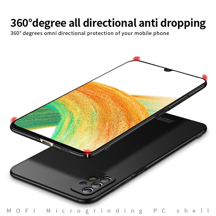 For Samsung Galaxy A33 5G MOFI Frosted PC Ultra-thin Hard Phone Case(Gold)