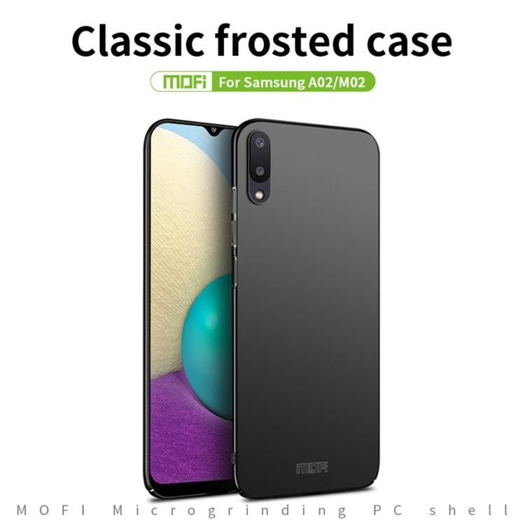 For Samsung Galaxy A02 / M02 MOFI Frosted PC Ultra-thin Hard Phone Case(Gold)