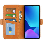 For Ulefone note 10 Dual-side Magnetic Buckle Leather Phone Case(Yellow)